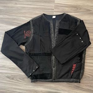 Custom deconstructed extra long sleeves jacket
